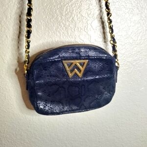 Kelly Wynne mingle mingle mini black leather Crossbody bag